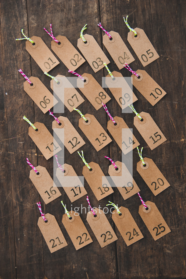 advent tags 