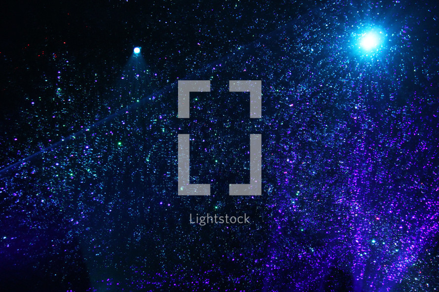 Background of lights and showering colors 