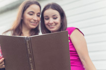 Women reading a book 