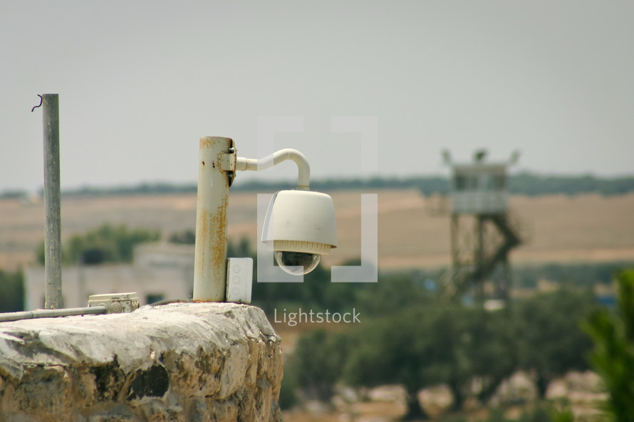 security camera and watchtower 