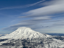 snow capped moutnain peak 