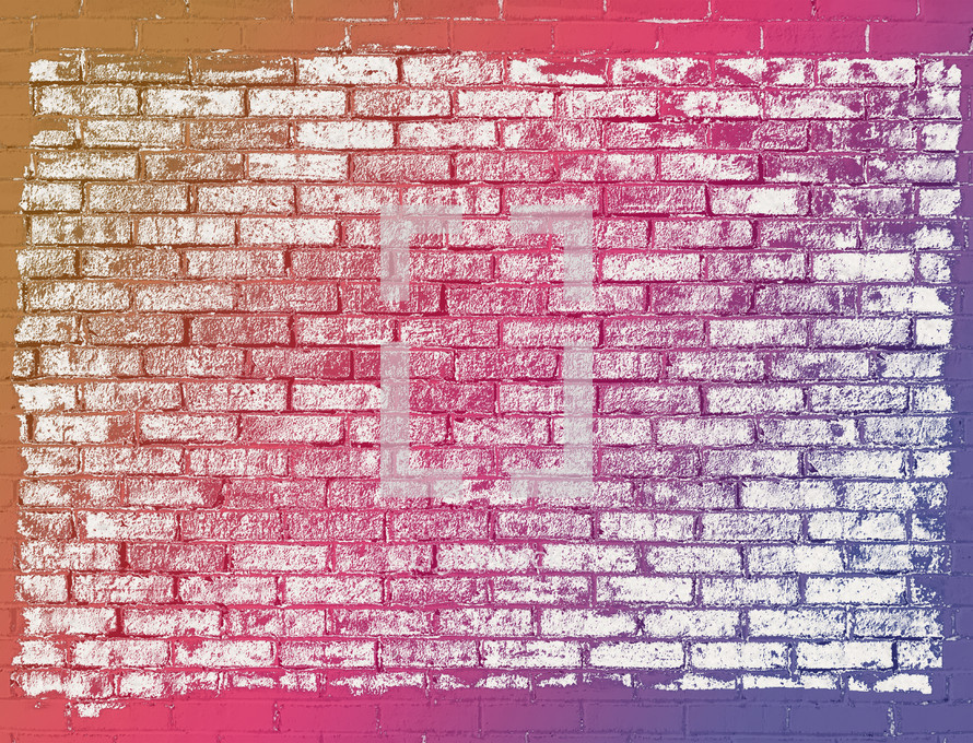 colorful brick wall 