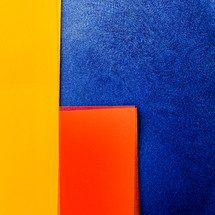 red, yellow, blue papers 