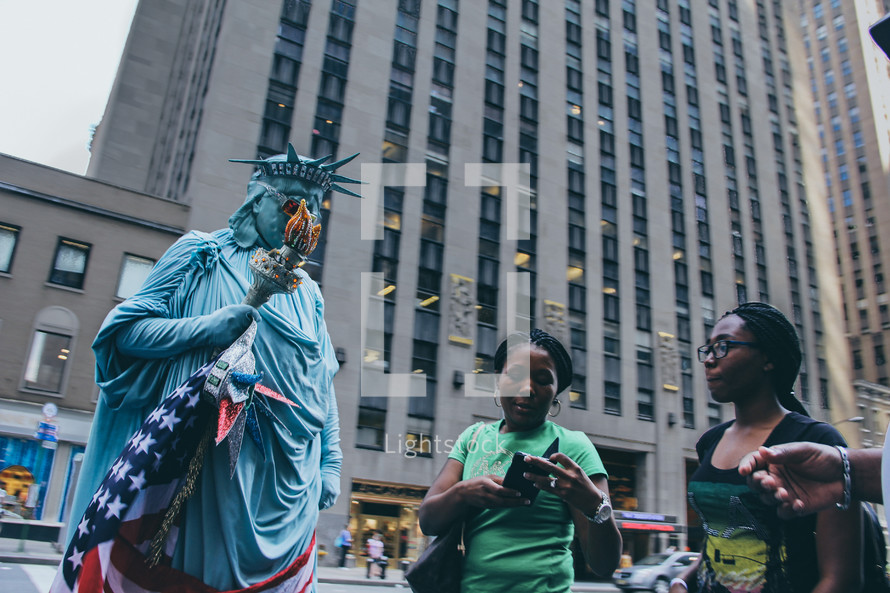 Statue of Liberty costume in New York City 