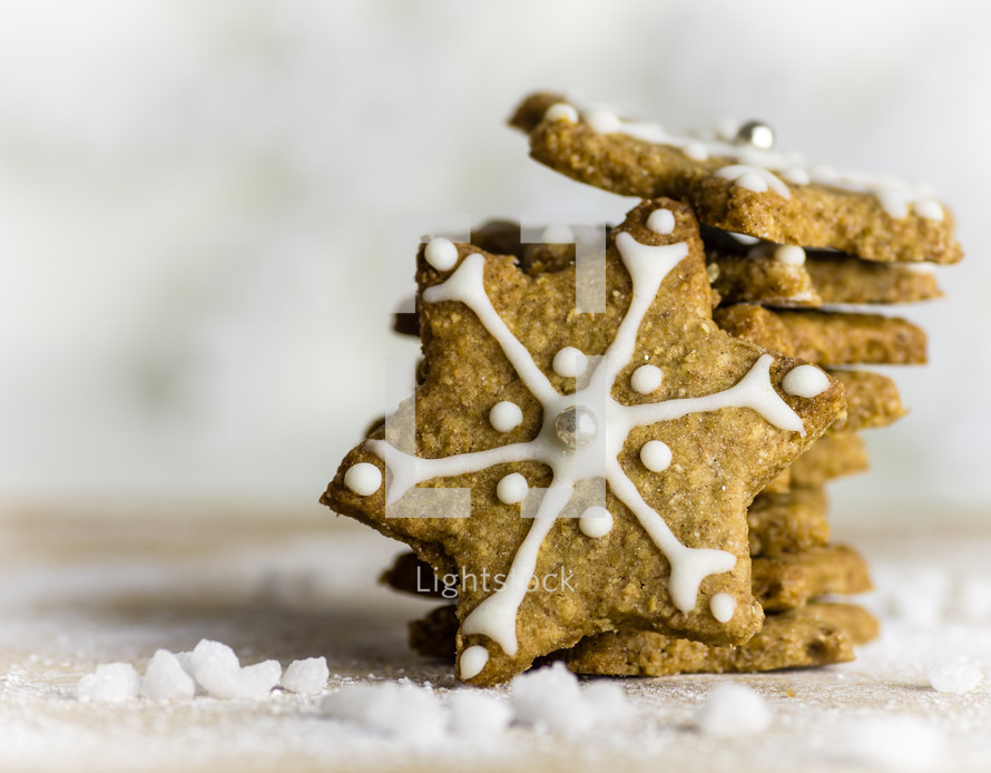 star Christmas cookie 