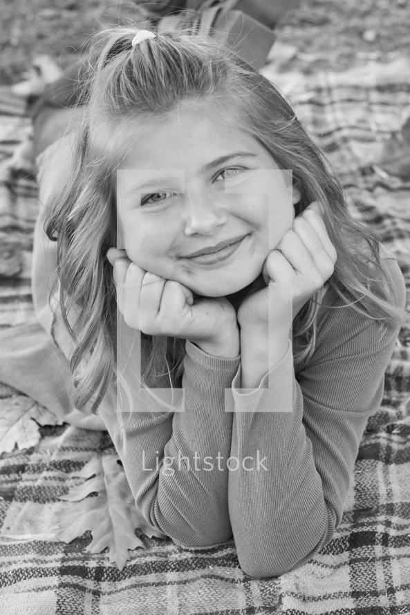 smiling teen girl portrait 