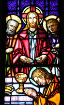 Last Supper Stained glass window 