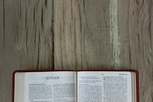 Bible opened to Jonah 