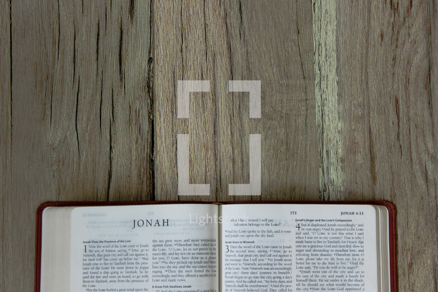 Bible opened to Jonah 