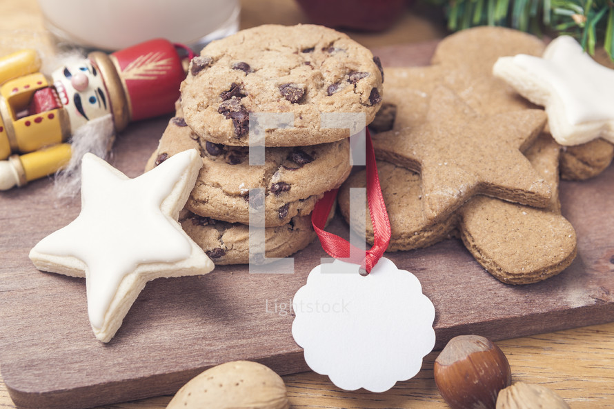 Christmas Cookies with Gift Tag
