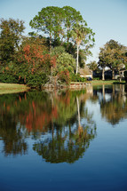 Pond at the residential area