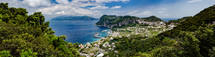 Marina Grande habour from above, Capri island, Italy.