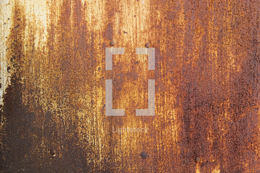 Rusted sheet metal background 