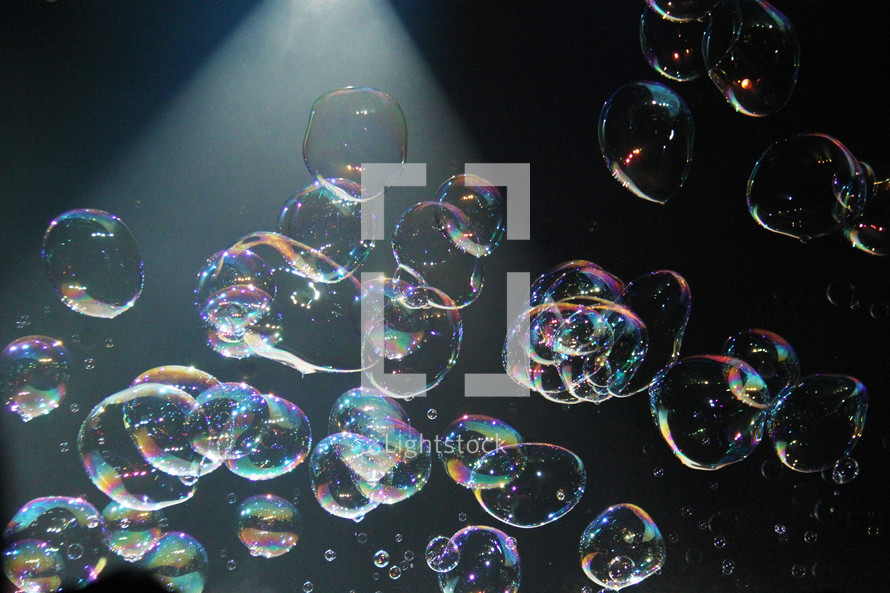 bubbles at a concert 