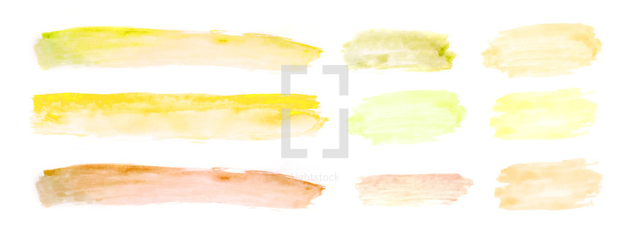 Watercolor Background Elements