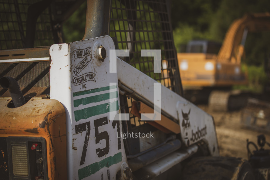 equipment at a construction site 