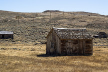 old shack in a desert 