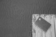 a journal on a dock 