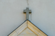 Cross on top of door