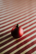 Christmas ornament and stripes 