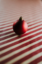 Christmas ornament and stripes 