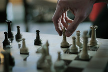 man playing chess 