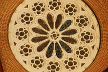 ornate circular window