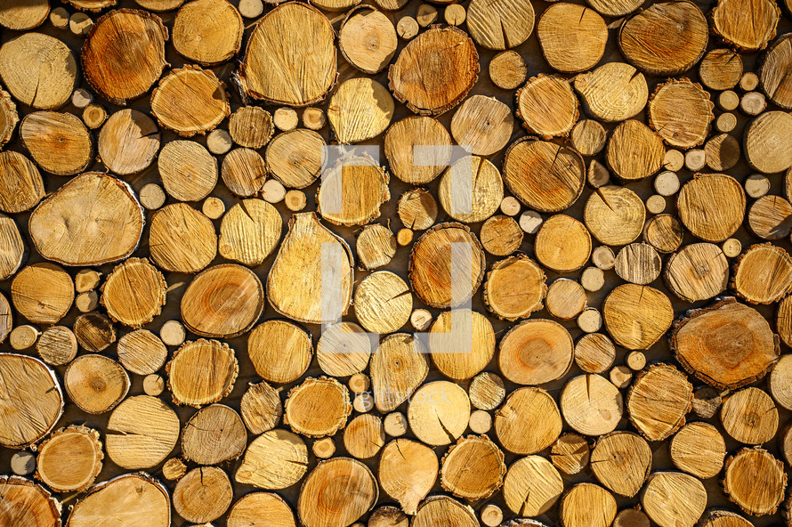 logs background 