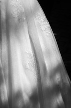 lace on a wedding dress 