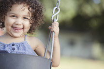 child on a swing 