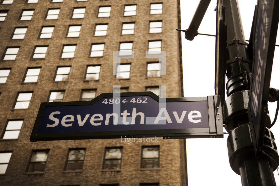 Seventh Ave street sign