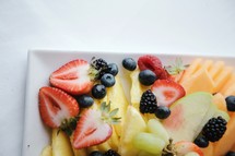 fruit on a tray 