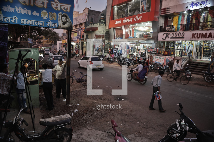 Street scene in central India