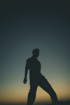 silhouette of a man 