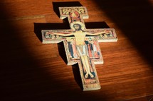 San Damiano Cross in sunlight 