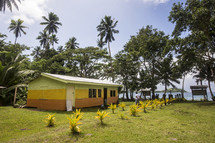 tropical multicolored cabin