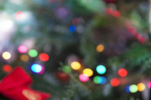 Christmas Tree Blur Background