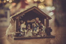 A nativity scene. 