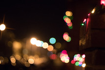 colored Christmas lights 