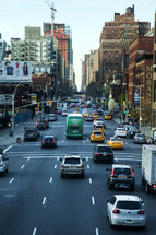 busy New York city street 