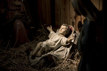 nativity baby Jesus in a manger