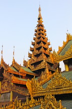 ornate temple roof
