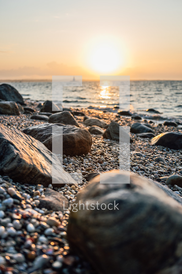 rocks on a shore 