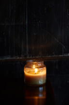 candle in a window 
