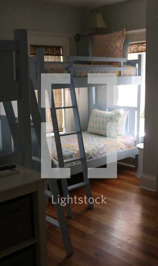 bunk beds in a bedroom 