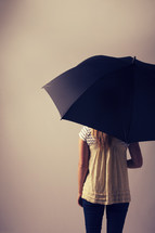 woman under an umbrella 