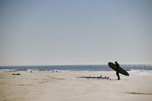 surfer on a beach 