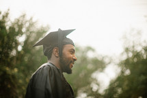 side profile of a graduate 
