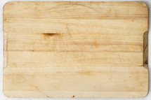 Weathered wooden cutting board,