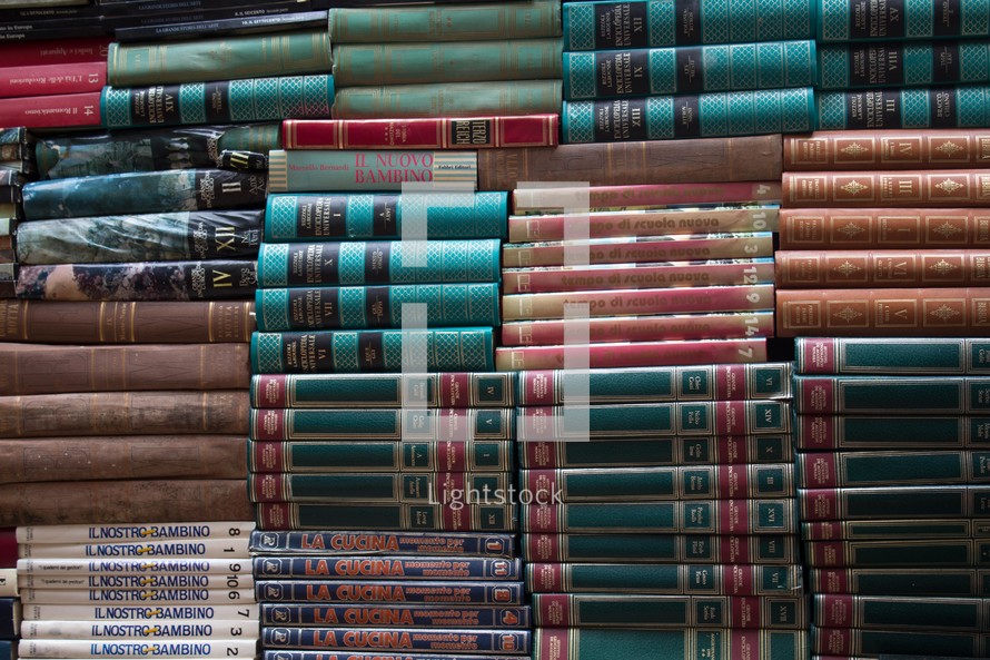 stacked books 